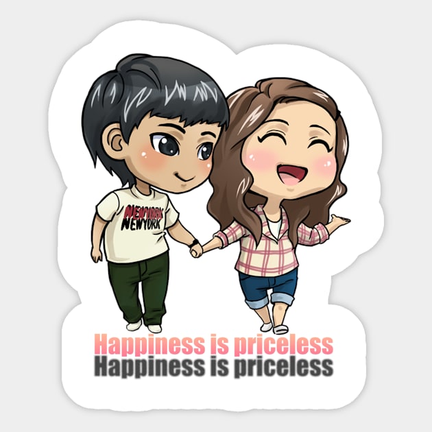 Happiness is priceless Sticker by Anisriko